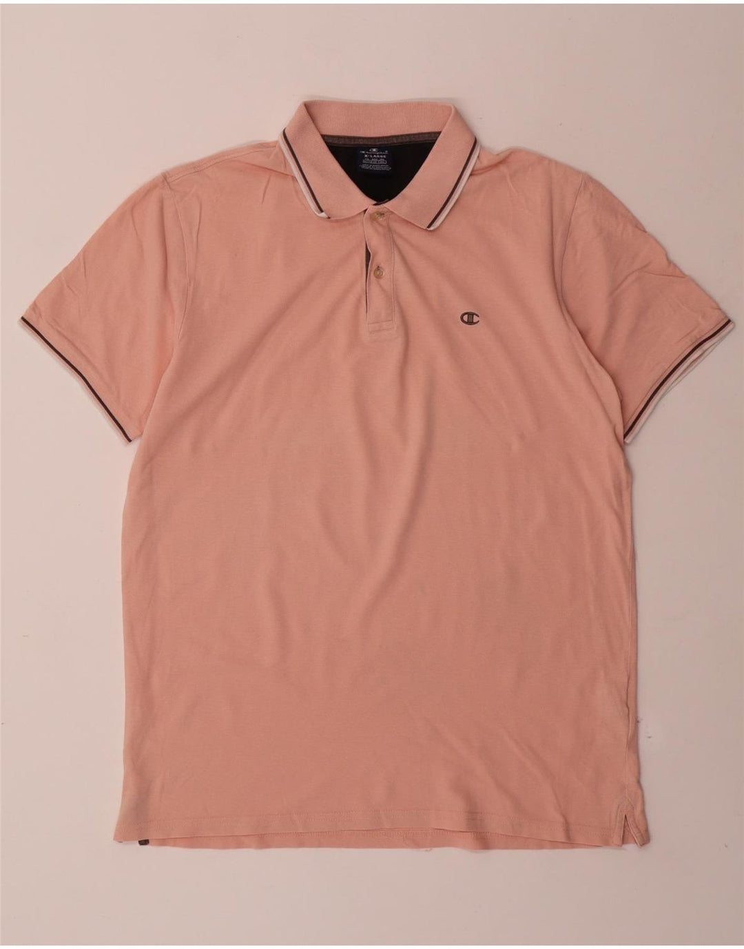CHAMPION Herren Poloshirt XL Rosa Baumwolle