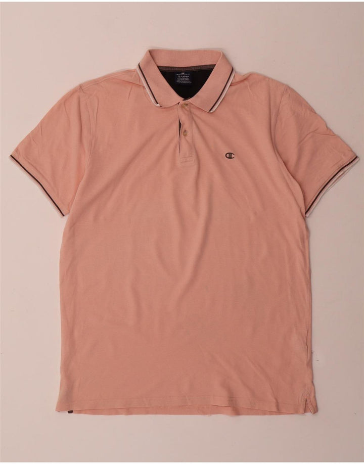 CHAMPION Herren Poloshirt XL Rosa Baumwolle