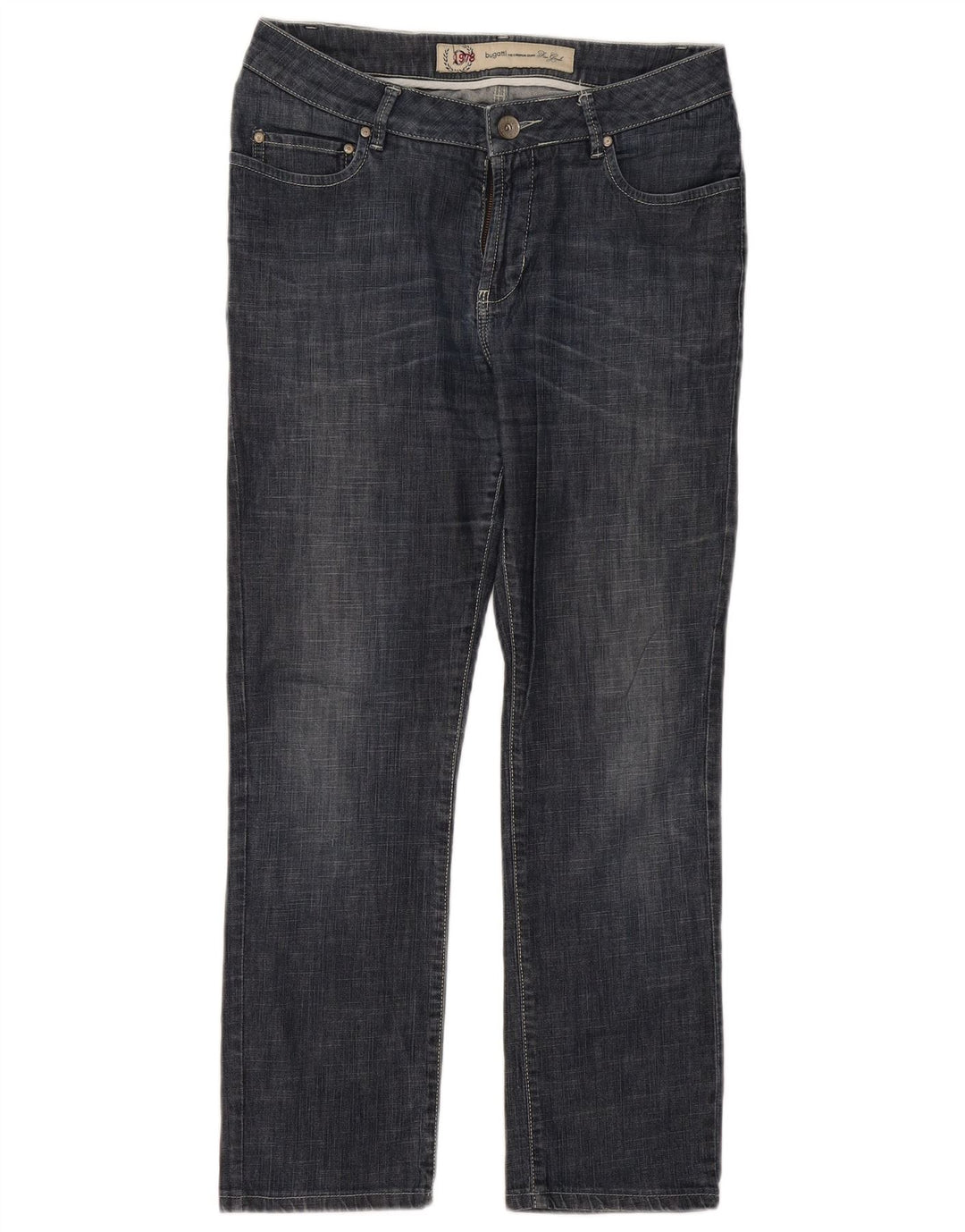 Bugatti Damen Straight Jeans W32 L28 Blau