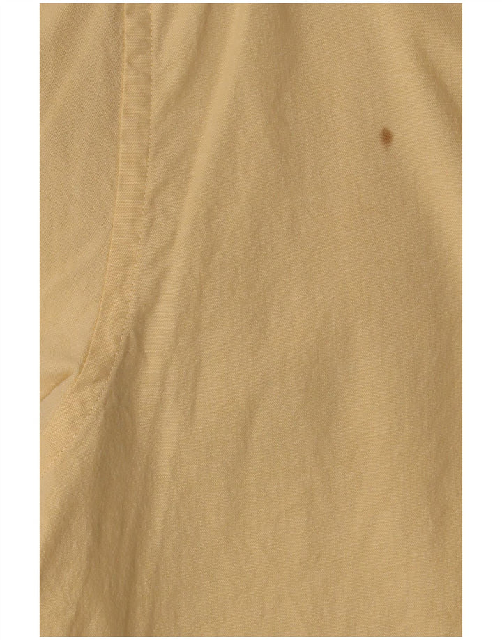 Eddie Bauer Herren-Kurzarmhemd aus mittelgelber Baumwolle