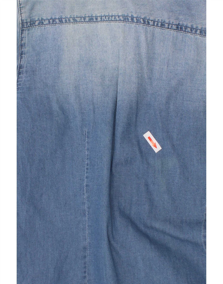 Armani Junior Jungen Jeanshemd 13–14 Jahre, blaue Baumwolle