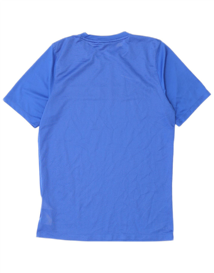 NIKE Herren Dri Fit T-Shirt Top Mittelblaues Polyester