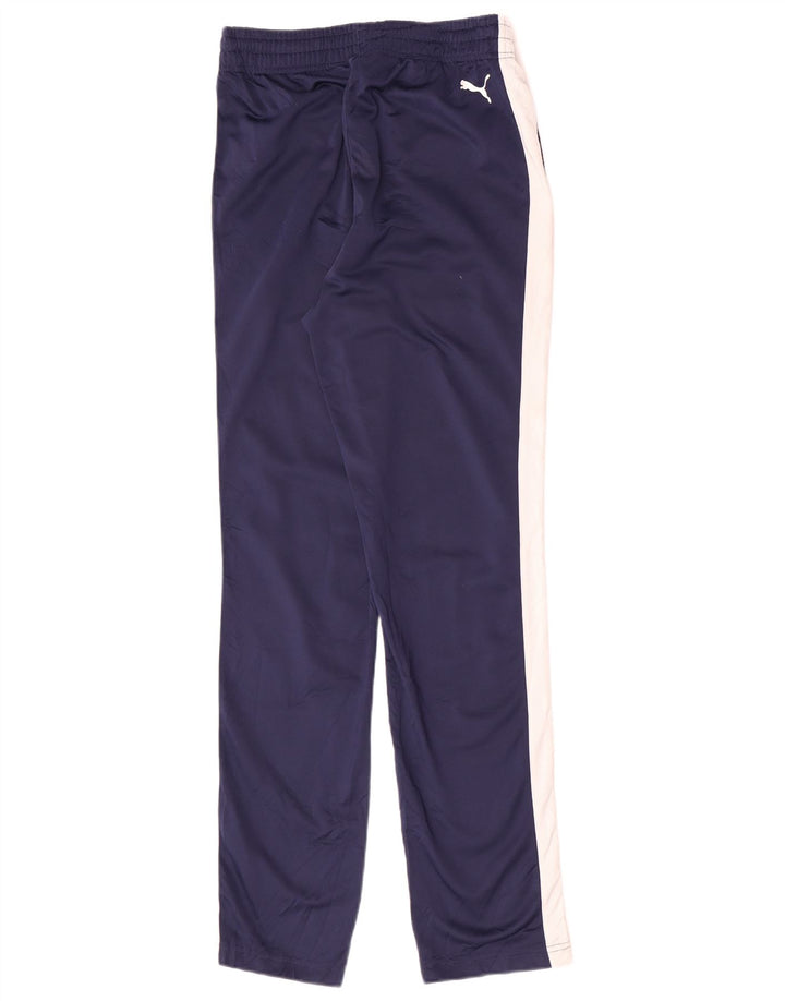 Puma Herren-Trainingshose, Größe S, Marineblau, Farbblock