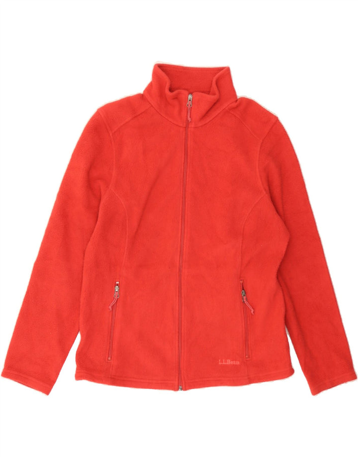 L.L.BEAN Womens Fleece Jacket UK 16 Large Red Polyester Vintage L.L.Bean and Second-Hand L.L.Bean from Messina Hembry 