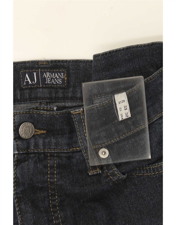 Armani Jeans Damen Straight Jeans W33 L34 Marineblau