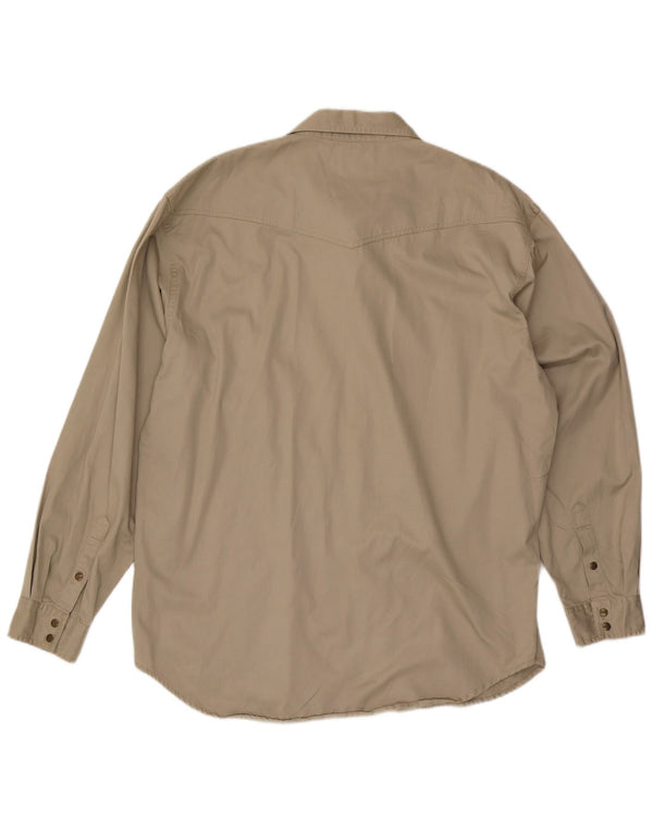 Wrangler Herrenhemd 2XL Beige Baumwolle