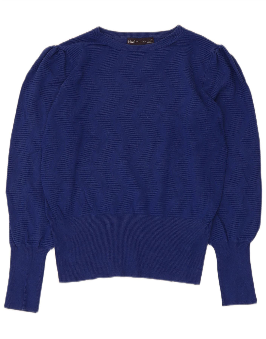 Marks & Spencer Damen-Pullover mit U-Boot-Ausschnitt, Gr. 12, mittleres Marineblau
