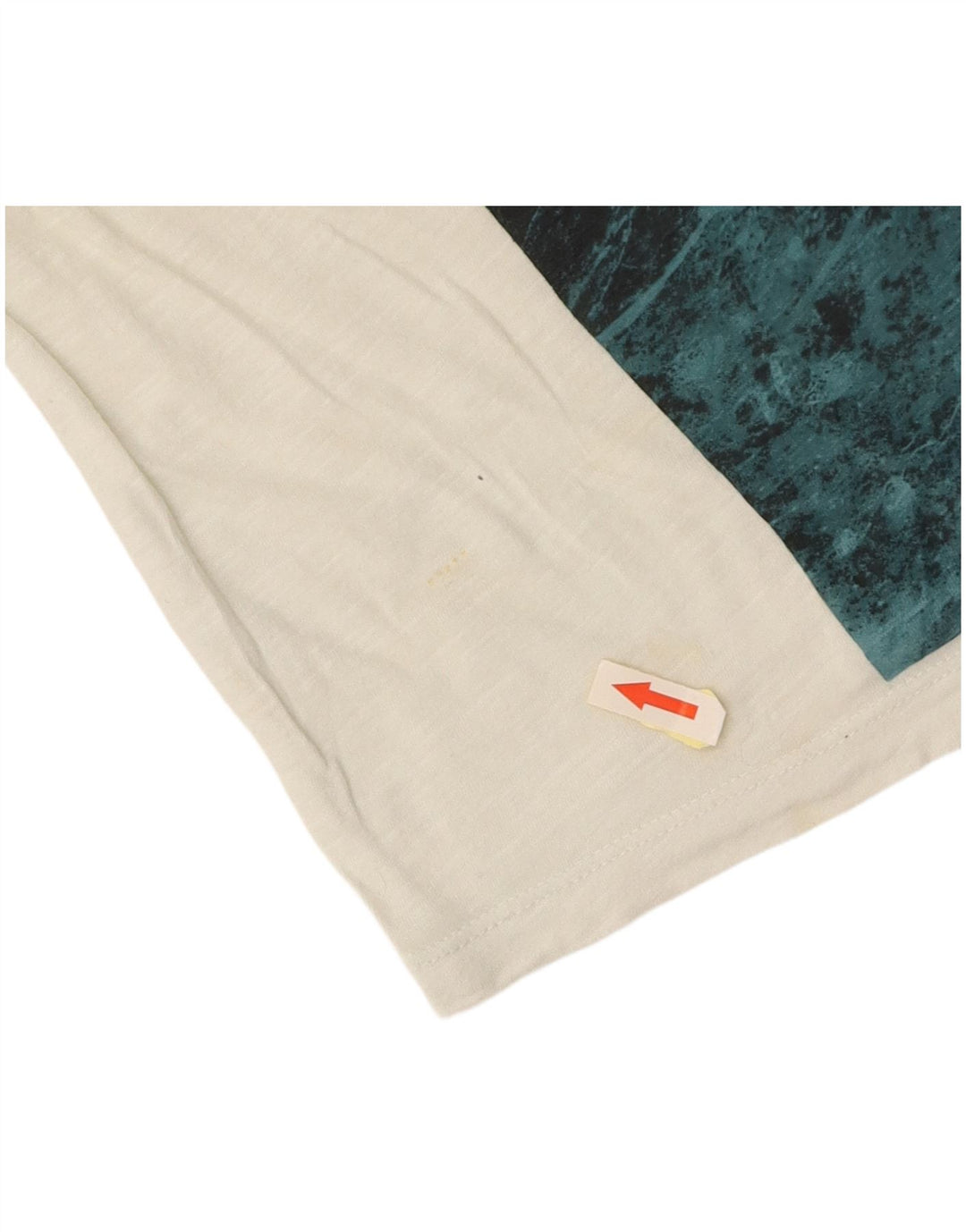 CALVIN KLEIN JEANS Damen Übergroßes Grafik-T-Shirt-Oberteil UK 6 XS Weiß