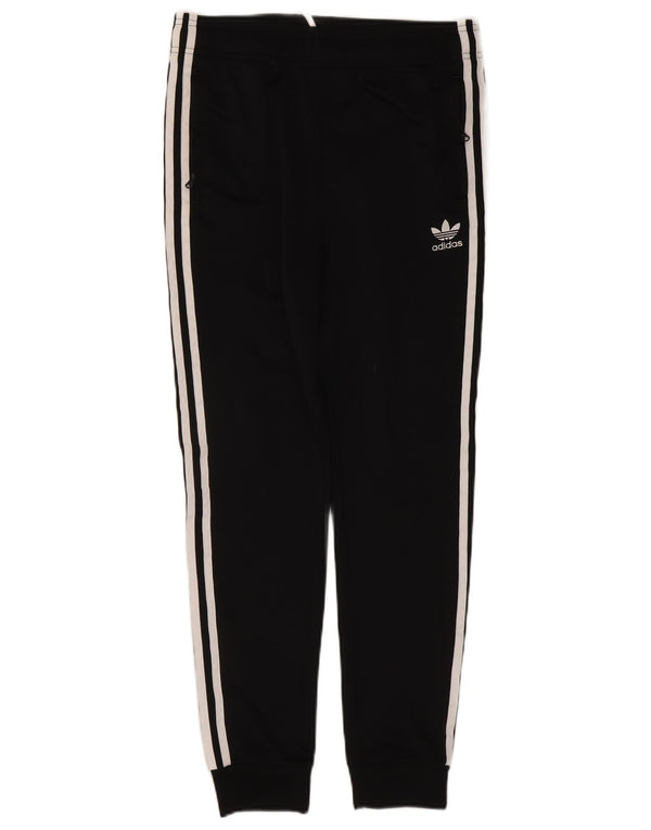 Adidas Jungen-Trainingshose, Jogginghose, 13–14 Jahre, schwarzes Polyester