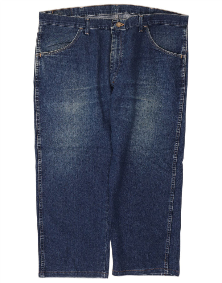 Wrangler Herren verkürzte Jeans W40 L24 Blaue Baumwolle
