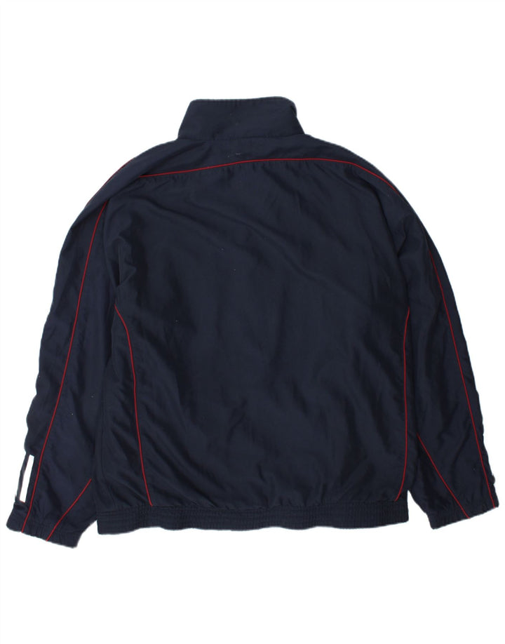 Adidas Herren Trainingsanzug Top Jacke UK 42/44 Large Marineblau Polyester