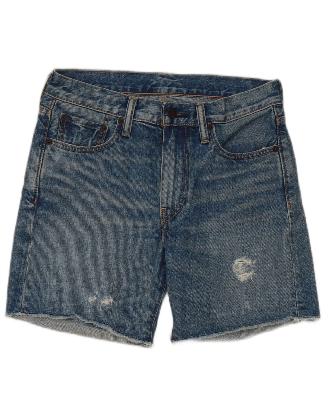 Levi's Damen 505 Denim Shorts W27 Small Blaue Baumwolle