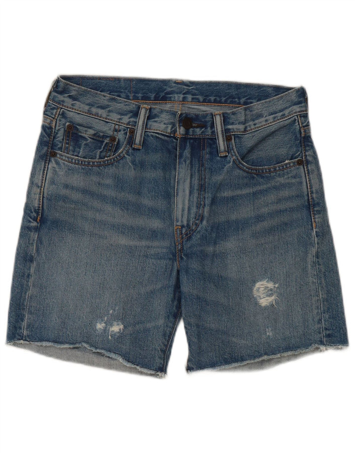 Levi's Damen 505 Denim Shorts W27 Small Blaue Baumwolle
