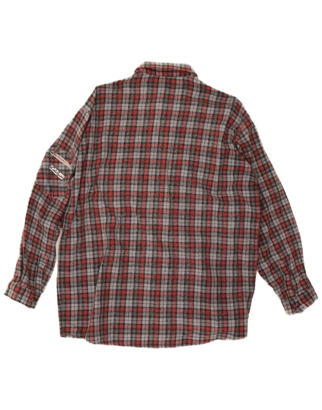 Vintage Herren Flanellhemd groß rot kariert
