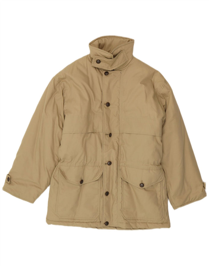 Brugi Herren Wattierter Mantel IT 48 Mittelbeige Polyester