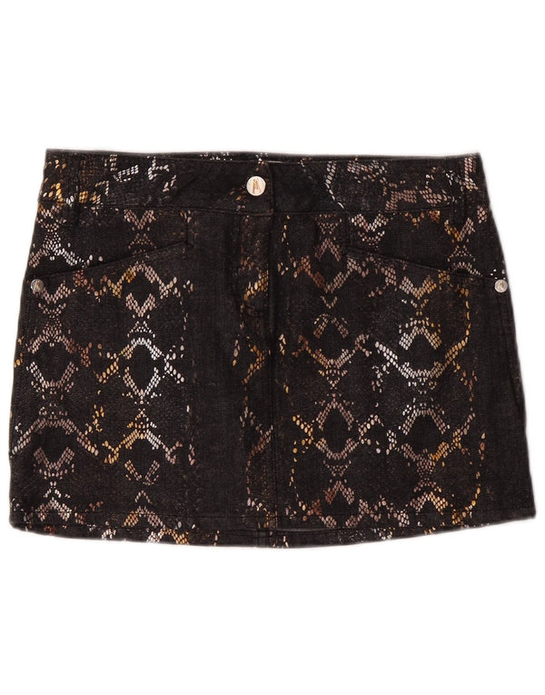 Guess By Marciano Damen Jeansrock IT 42 Medium W30 Schwarze Baumwolle