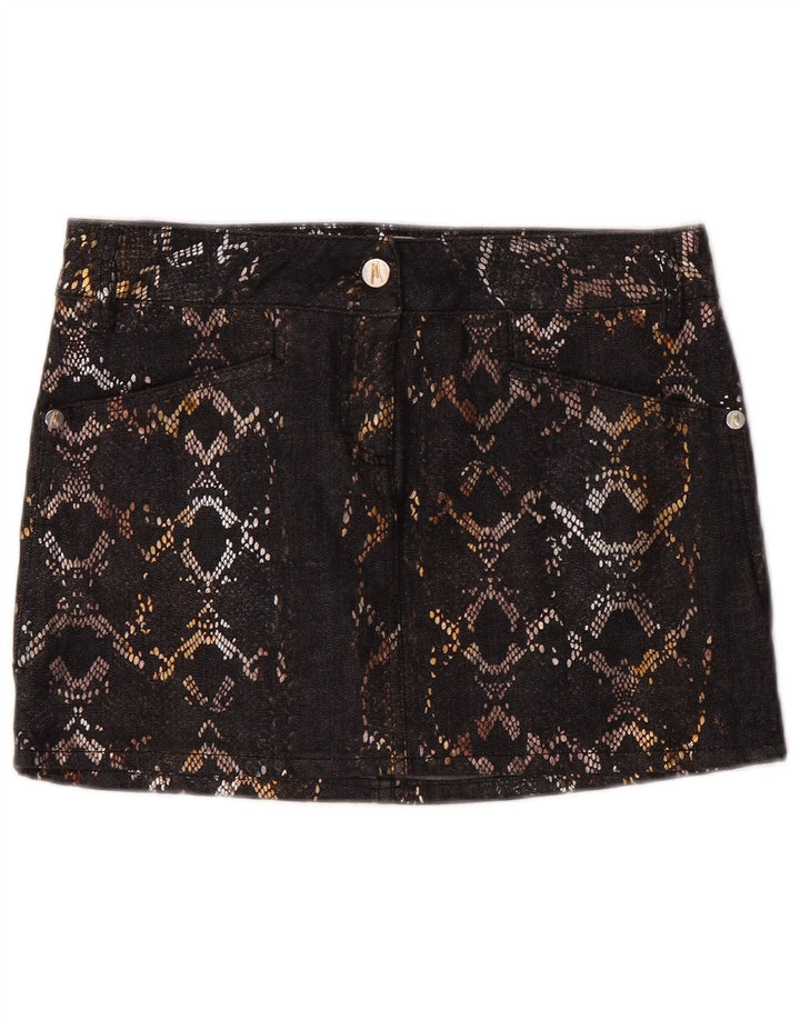 Guess By Marciano Damen Jeansrock IT 42 Medium W30 Schwarze Baumwolle