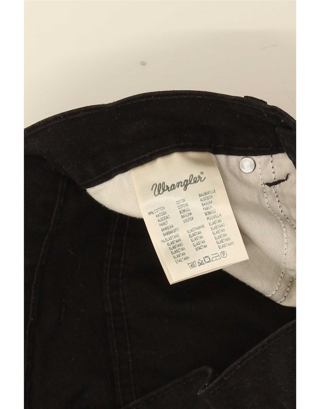 Wrangler Herren Texas Stretch Straight Jeans W30 L34 Schwarze Baumwolle
