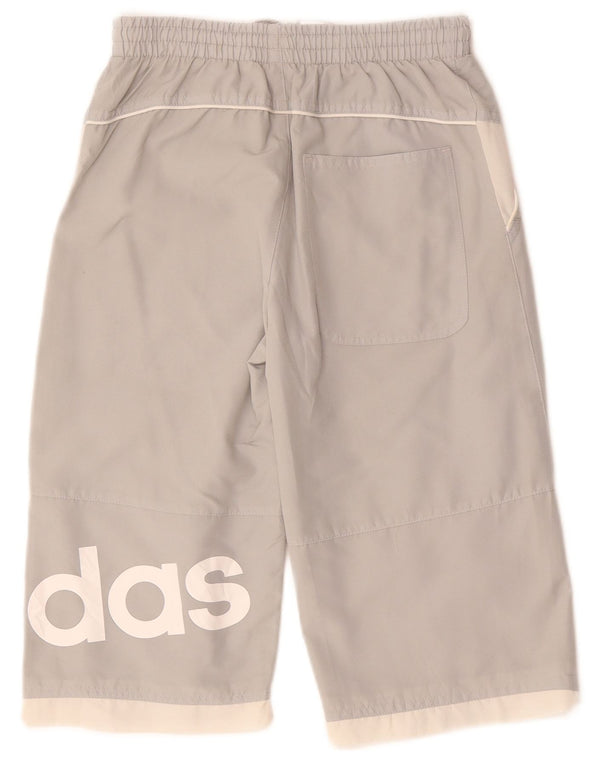 ADIDAS Graphic Bermuda Sportshorts für Jungen, 15–16 Jahre, Grau, Farbblock