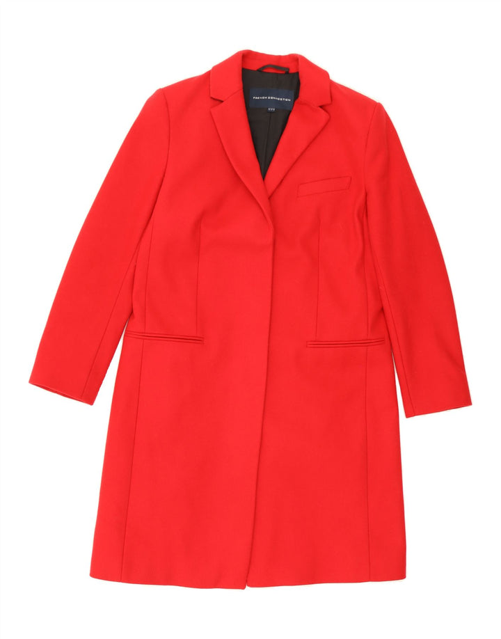 FRENCH CONNECTION Womens Overcoat UK 10 Small  Red Wool Vintage French Connection and Second-Hand French Connection from Messina Hembry 