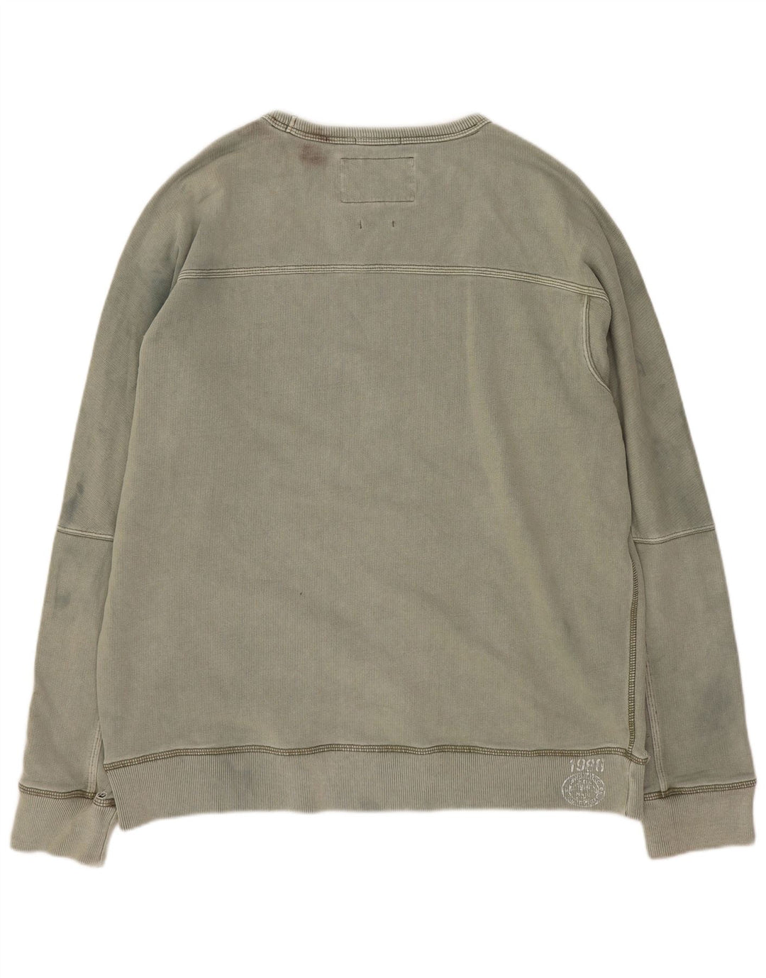 Fat Face Herren-Sweatshirt mit Grafik, groß, Khaki, Baumwolle