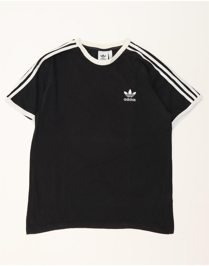 ADIDAS Herren T-Shirt Top Large Schwarz Baumwolle