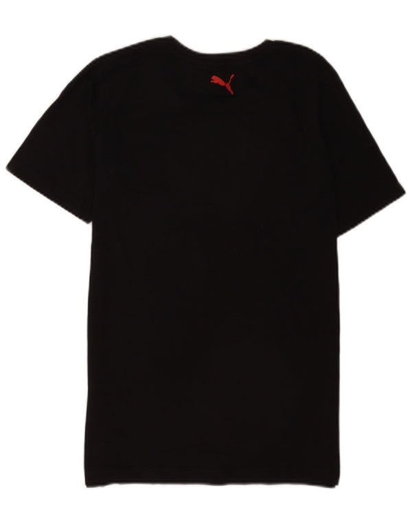 Puma Mädchen T-Shirt mit Grafik, 14–15 Jahre, Größe L, Schwarz, Baumwolle