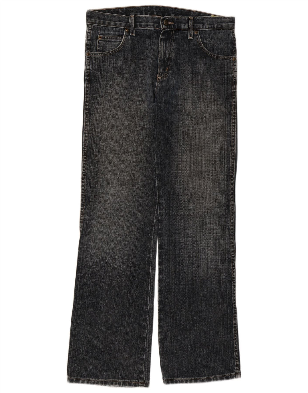 Wrangler Herren Bootcut Jeans W31 L32 Marineblaue Baumwolle