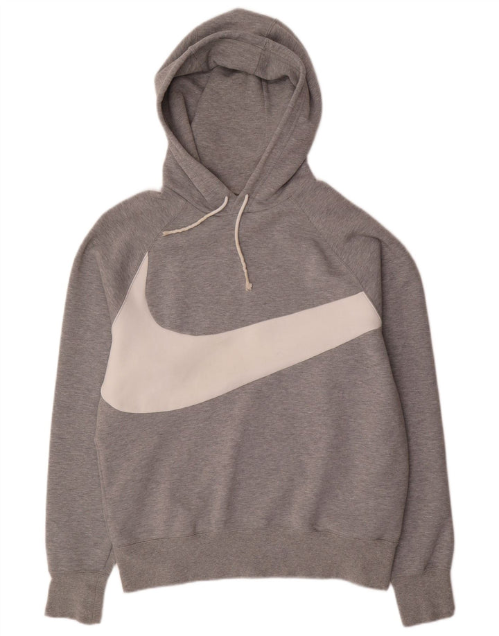 Nike Herren-Kapuzenpullover mit Grafik, mittelgraue Baumwolle