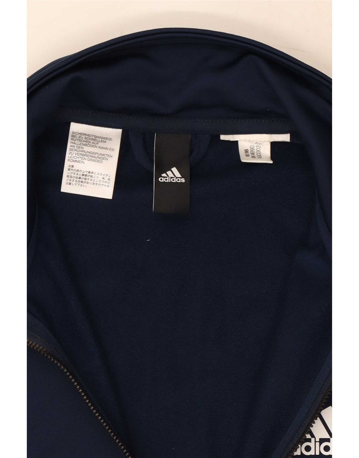 Adidas Herren-Trainingsanzug-Top-Jacke, klein, Marineblau, Farbblock