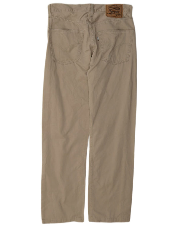 Levi's Herren 551 Straight Loose Fit Freizeithose W32 L29 Beige Baumwolle
