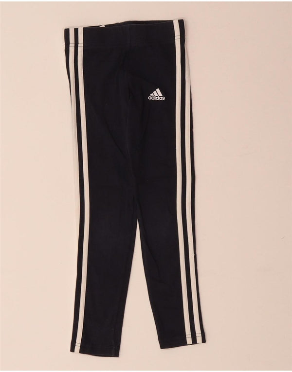 ADIDAS Jungen Leggings 7-8 Jahre Schwarz