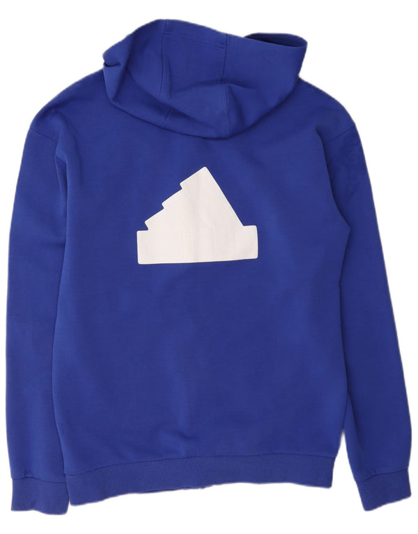 Adidas Herren Graphic Zip Hoodie Pullover Small Blau