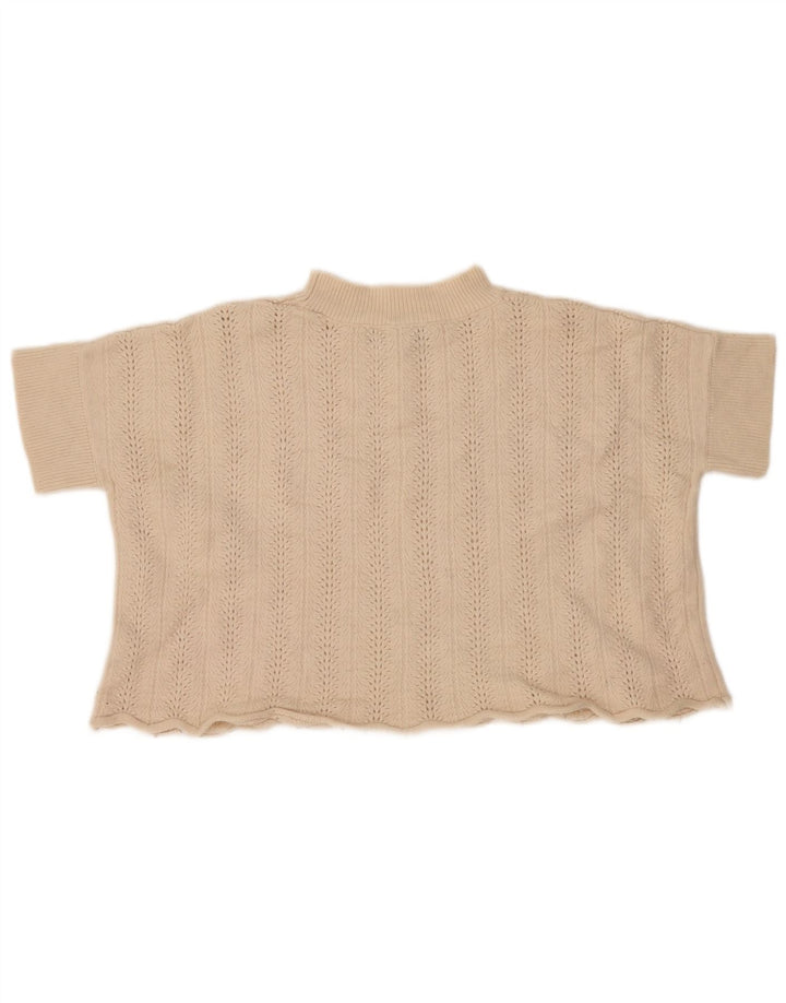 French Connection Damen Crop Rollkragenpullover Pullover UK 10 Small Off Wh