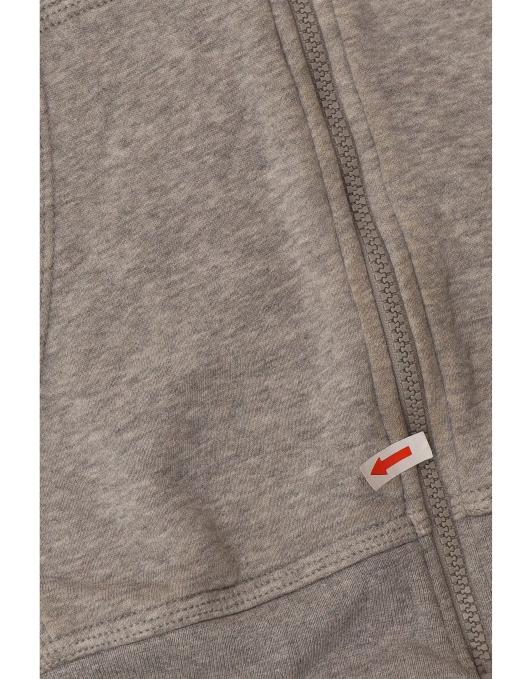 Nike Herren-Kapuzenpullover mit Reißverschluss, mittelgrau gefleckte Baumwolle