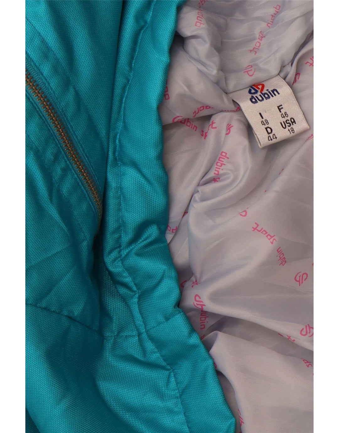 DUBIN Damen-Skijacke in Übergröße, EU 44, XL, Blau, Colourblock-Sport