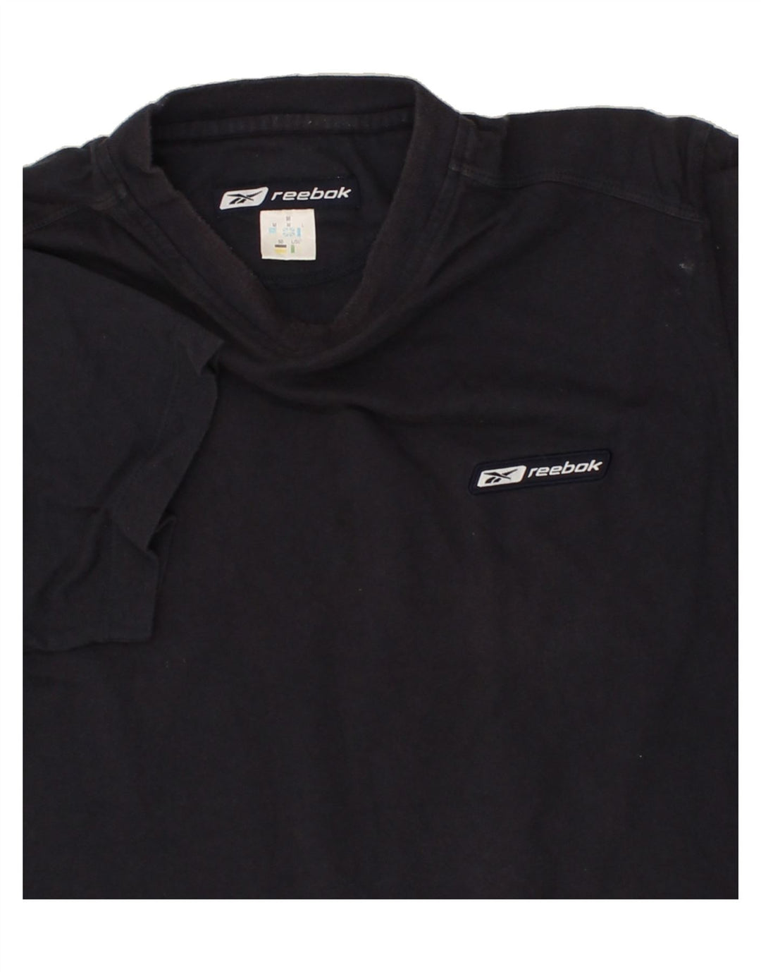 REEBOK Mens T-Shirt Top Medium Navy Blue Cotton Vintage Reebok and Second-Hand Reebok from Messina Hembry 