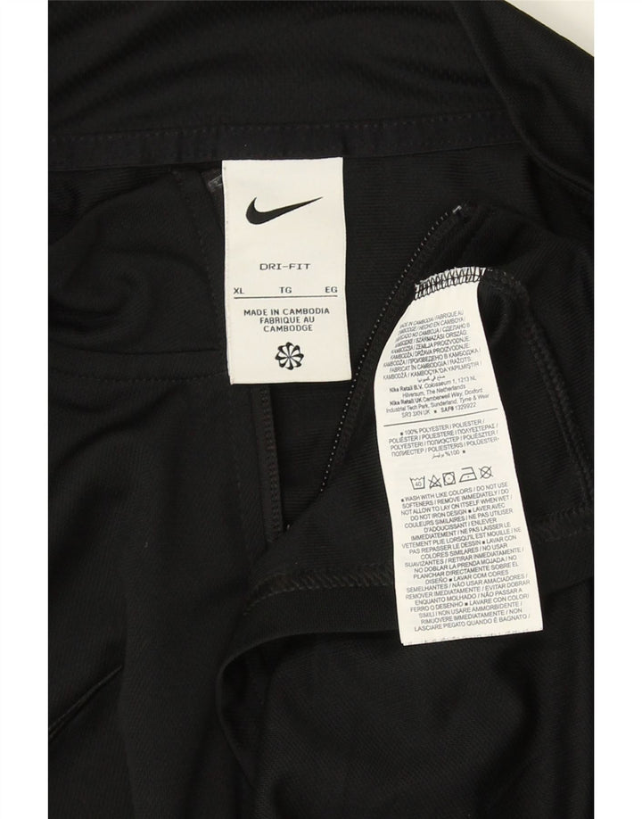 Nike Herren Dri Fit Trainingsanzug Top Jacke XL Schwarz Polyester