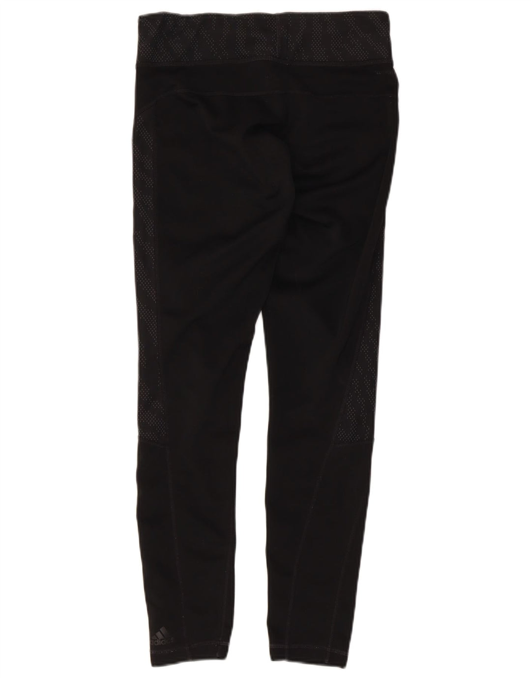 Adidas Damen Climalite Leggings UK 8/10 Small Schwarz geflecktes Polyester