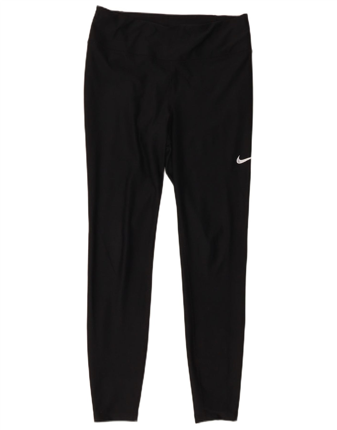 Nike Damen Dri Fit Leggings UK 14 Mittelschwarzes Polyester