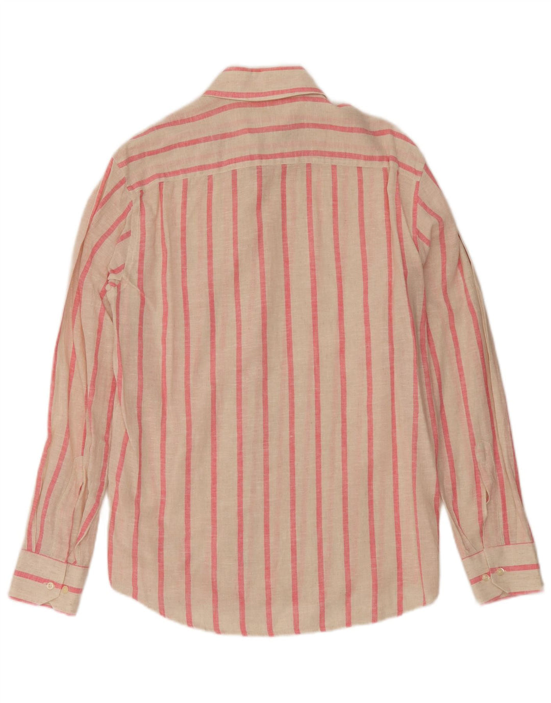 Vintage Herrenhemd Medium Off White Nadelstreifen