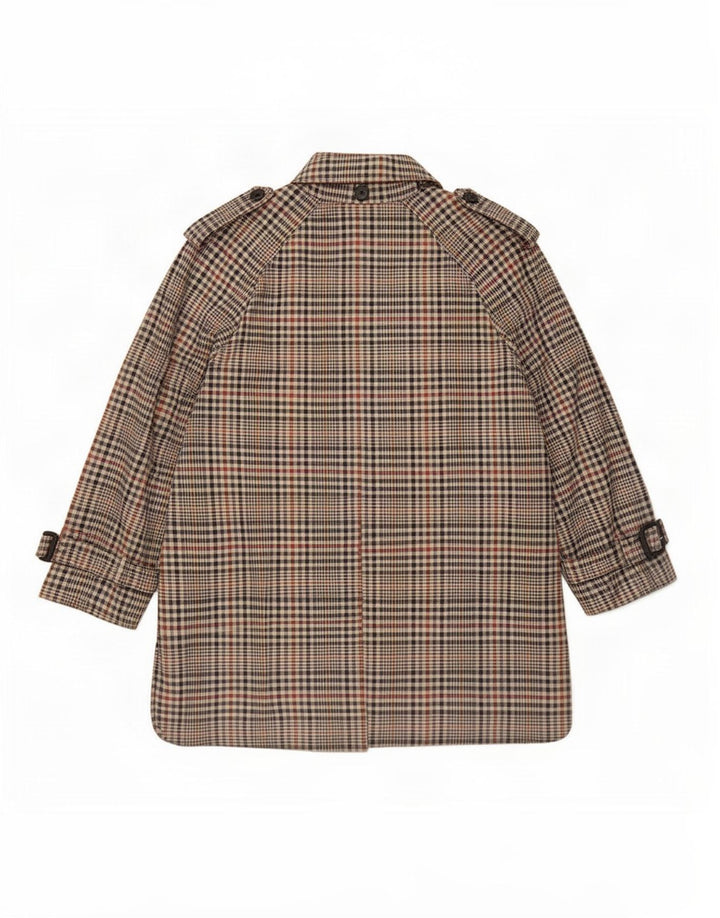 Zara Damen Trenchcoat UK 14 Medium Mehrfarbiger Hahnentritt