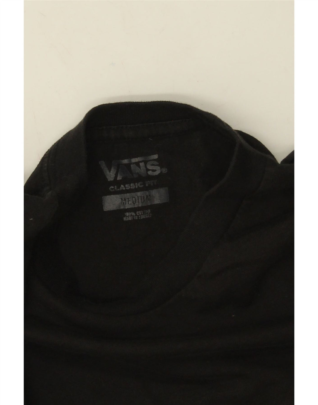 Vans Herren Classic Fit Graphic Top Langarm Mittelschwarz Baumwolle