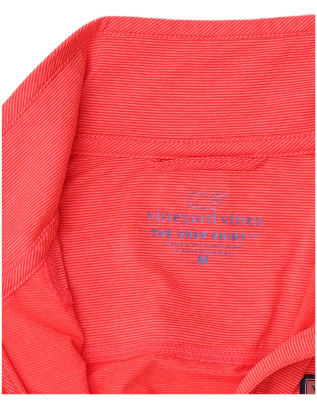 VINEYARD VINES Damen-Oberteil mit Reißverschluss, langärmlig, UK 14, Mittelrosa gestreift