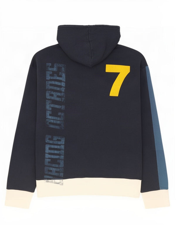 Energie Herren-Kapuzenpullover mit Grafik, groß, marineblau, Colourblock-Baumwolle