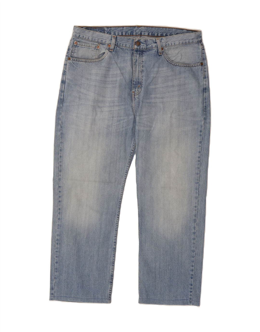 LEVI'S Mens 751 Straight Jeans W38 L27 Blue Cotton Vintage Levi's and Second-Hand Levi's from Messina Hembry 