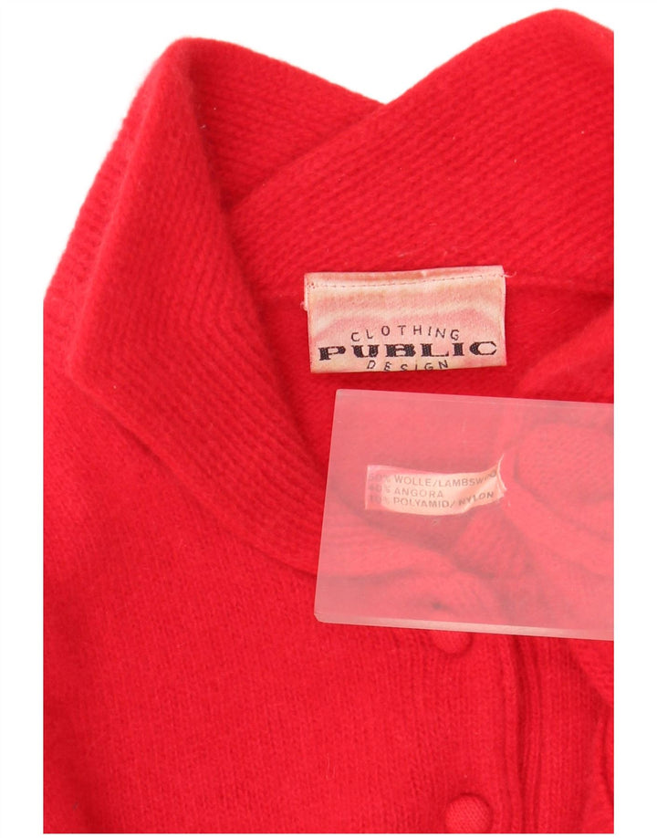 Public Damen-Pullover mit Rollkragen, EU 44, XL, rote Wolle