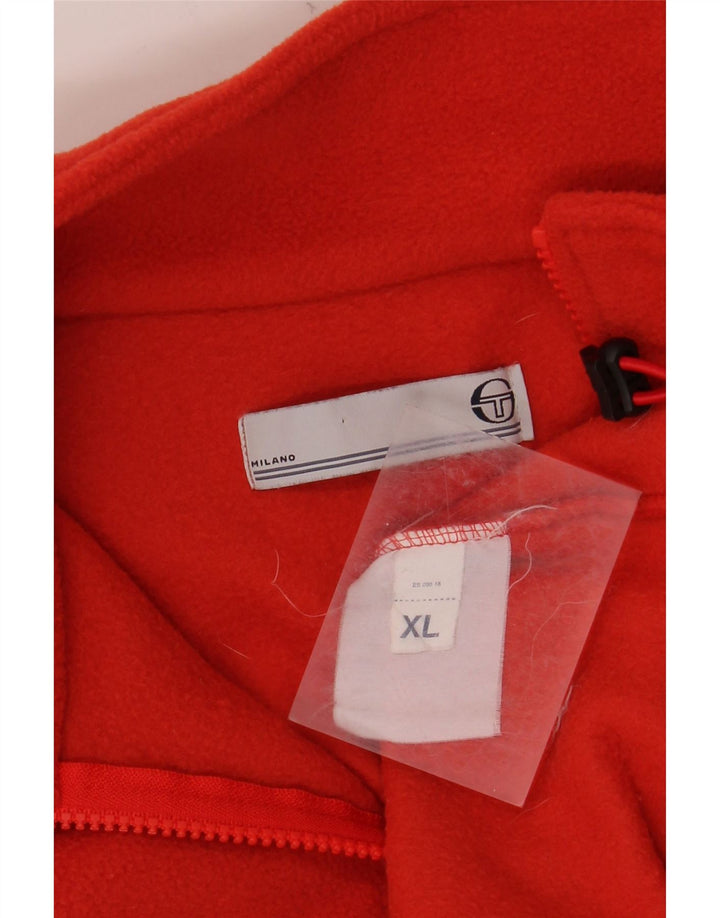 SERGIO TACCHINI Herren Milano Fleecepullover mit Reißverschluss, XL, Rot