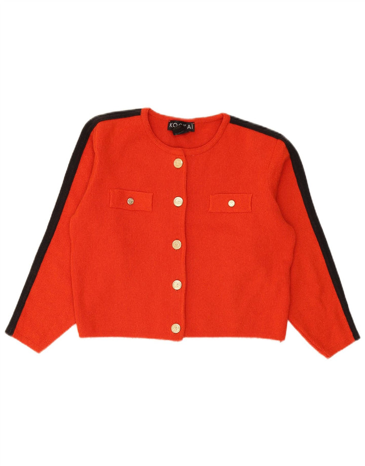 Kookai Bolero-Pullover für Damen, UK 14, Mittelrot, Farbblock