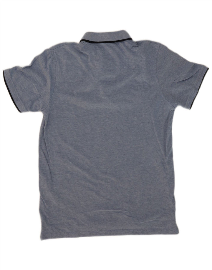 Jack & Jones Herren-Poloshirt aus mittelblauer Baumwolle